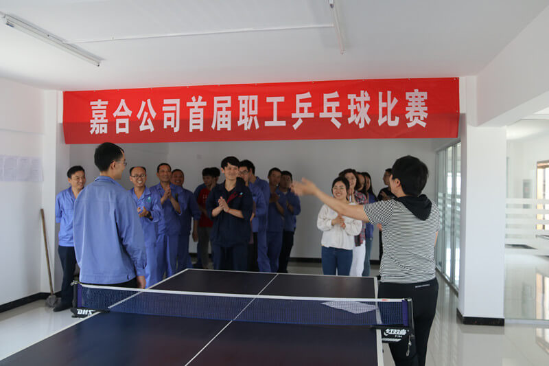 铜陵嘉合科技有限公司举办首届职工乒乓球赛
